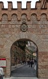 Entrance to Santa Maria de Montserrat Abbey, Catalonia