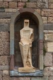 Statue of Sant Jordi by Josep Maria Subirachs, Santa Maria de Montserrat Abbey, Catalonia 