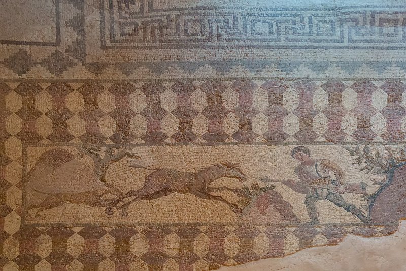 Hunting Scene Mosaic, House of Dionysos, Paphos Archaeological Park, Cyprus | Cyprus - Paphos (IMG_2559.jpg)