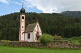 The Church of St. Johann (San Giovanni) in Ranui, Santa Maddalena, South Tyrol, Italy
