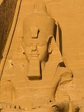A Close-Up of one of the Colossal Statues of Ramesses II, Abu Simbel, Egypt