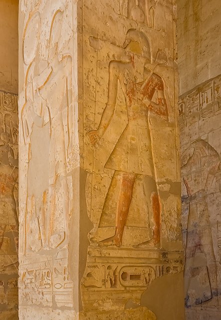 Relief on Pillar, Temple of Seti I - Abydos, Egypt | Temple of Seti I - Abydos, Egypt (20230221_102718.jpg)