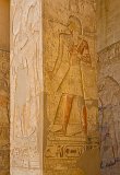 Relief on Pillar, Temple of Seti I - Abydos, Egypt