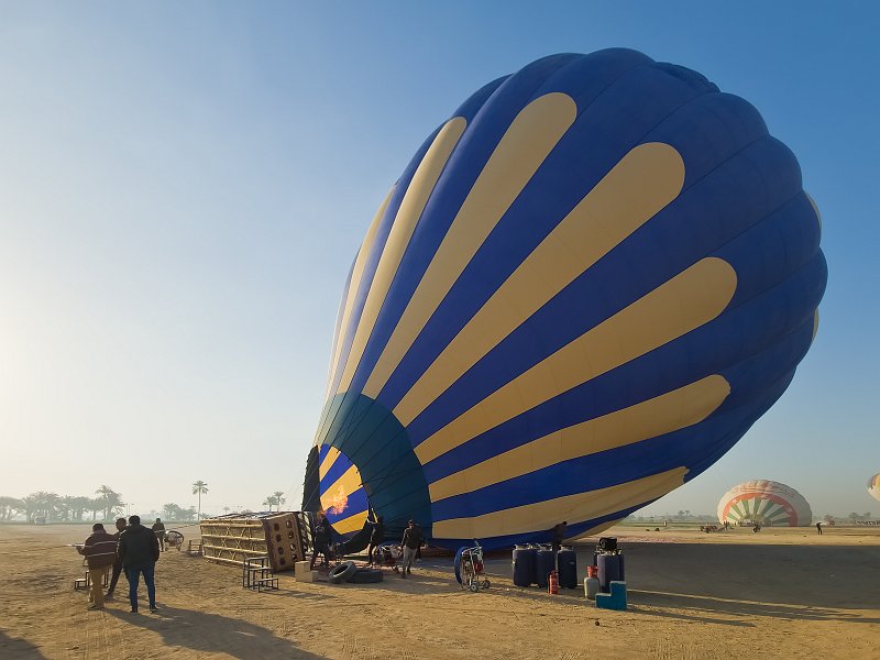 Inflating a Hot Air Balloon, Luxor, Egypt | Hot Air Balloon Flight over Theban Necropolis, Egypt (20230220_073604.jpg)