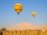 Hot Air Balloons in Flight, Luxor, Egypt