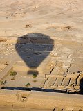 Flight over Mortuary Temple of Thutmose III, Deir el-Bahari, Egypt