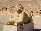 Sphinx of Hatshepsut, Mortuary Temple of Hatshepsut, Deir el-Bahari, Egypt