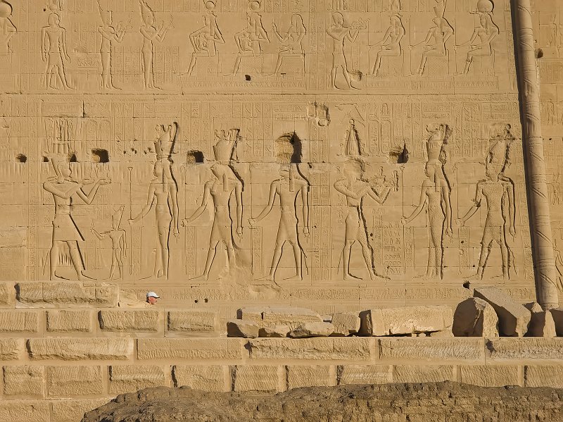Relief on External Side Wall, Temple of Hathor, Dendera | Dendera Temple Complex - Egypt (20230221_162849.jpg)