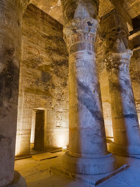 Columns of Small Hypostyle Hall, Temple of Hathor, Dendera | Dendera Temple Complex - Egypt (20230221_164054.jpg)