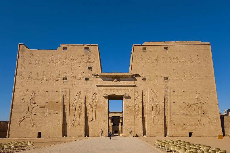 First Pylon, Temple of Horus, Edfu, Egypt | Temple of Horus - Edfu, Egypt (20230222_143254.jpg)