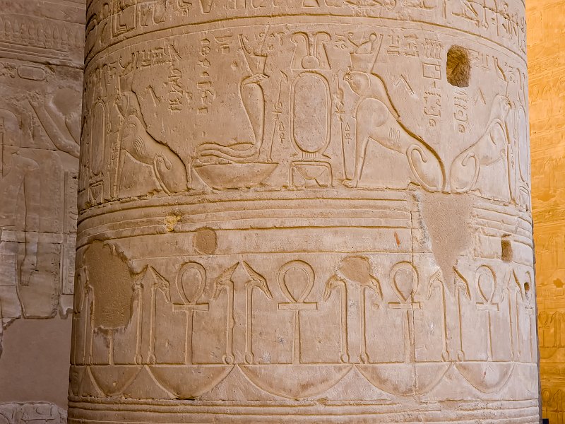 Detail of a Column, Temple of Horus, Edfu, Egypt | Temple of Horus - Edfu, Egypt (20230222_143913.jpg)