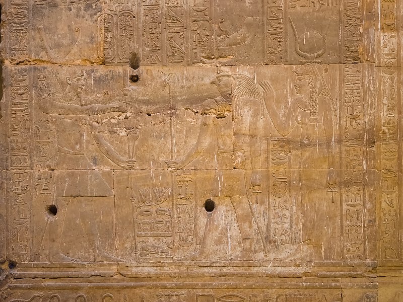 Relief, Hypostyle Vestibule, Temple of Horus, Edfu, Egypt | Temple of Horus - Edfu, Egypt (20230222_144552.jpg)