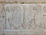 Relief of Baboon and Crocodile, Temple of orus, Edfu, Egypt