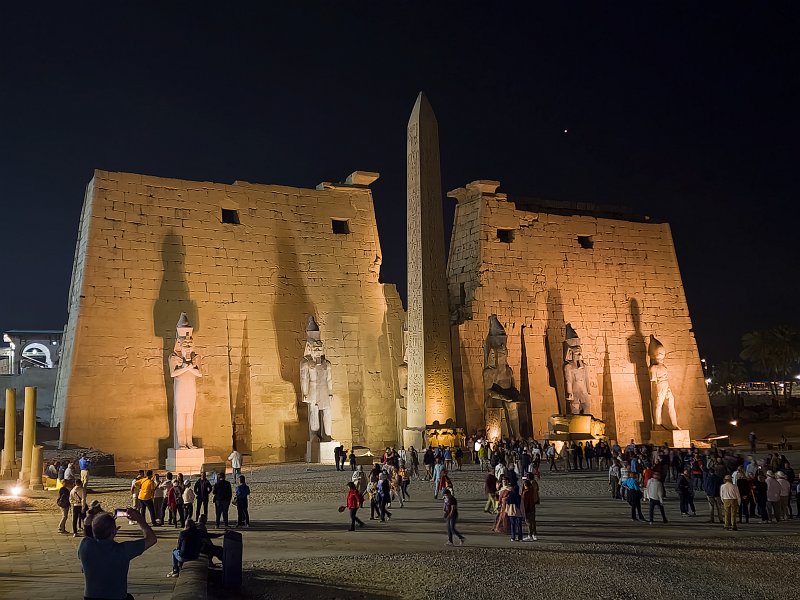First Pylon at Night, Luxor Temple | Luxor Temple, Egypt (20230218_183358.jpg)