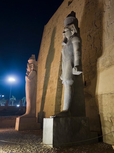 Statues of Ramesses II, First Pylon of Luxor Temple | Luxor Temple, Egypt (20230218_190120.jpg)