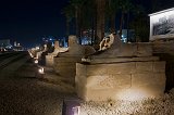 Luxor's Avenue of Sphinxes at Night
