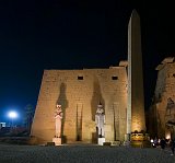 Statues of Ramesses II and and Obelisk, First Pylon of Luxor Temple
