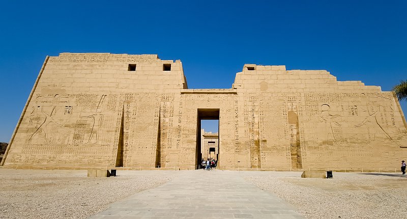 First Pylon, Mortuary Temple of Ramesses III, Medinet Habu | Mortuary Temple of Ramesses III - Medinet Habu, Egypt (20230220_110028_110038_110045_110114.jpg)