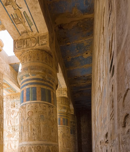 Colonade of the Peristyle Hall, Mortuary Temple of Ramesses III, Medinet Habu | Mortuary Temple of Ramesses III - Medinet Habu, Egypt (20230220_114446.jpg)