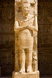 Colossal Statue of Ramesses III as Osiris, First Courtyard, Mortuary Temple of Ramesses III