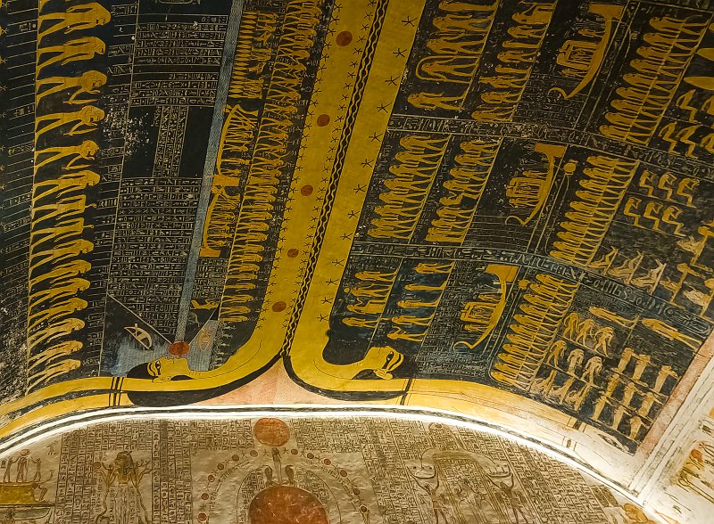 Ceiling of the Burial Chamber, Tomb of Ramesses V and Ramesses VI, Valley of the Kings | Valley of the Kings - Luxor, Egypt (20230219_145821.jpg)