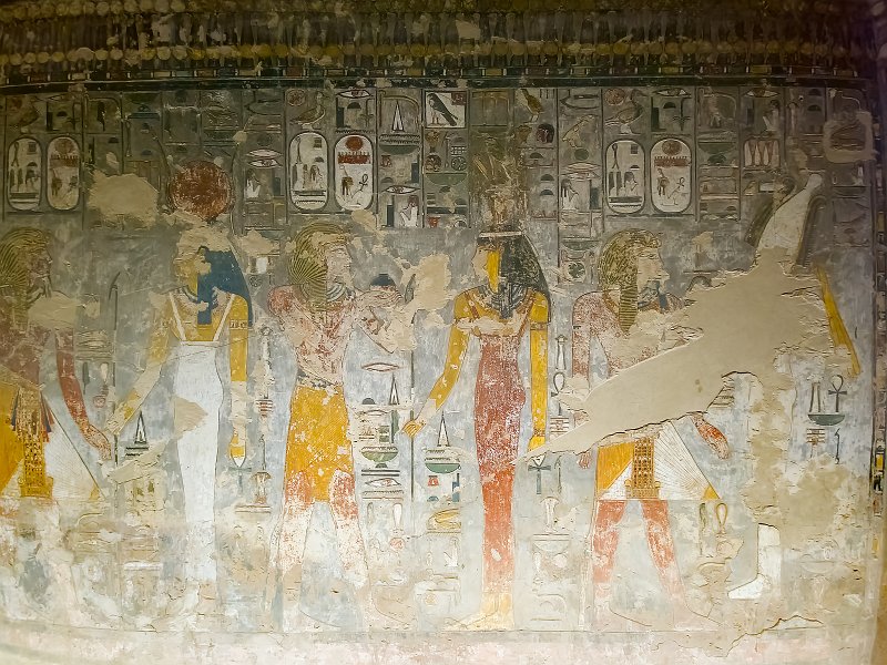 Seti I with Hathor Isis and Osiris, Tomb of Seti I, Valley of the Kings | Valley of the Kings - Luxor, Egypt (20230219_151547.jpg)