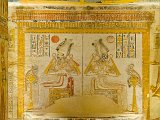 Double Scene of Osiris Seated in Shrine, Pillared Hall