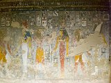 Seti I with Hathor Isis and Osiris, Tomb of Seti I, Valley of the Kings