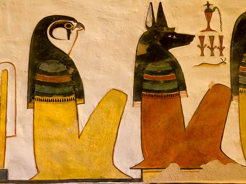 Horus and Duamutef, Tomb of Nefertari, Valley of the Queens | Valley of the Queens - Luxor, Egypt (20230220_095844.jpg)
