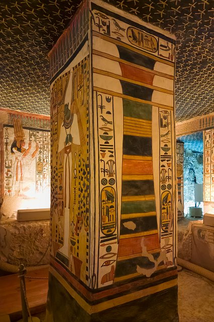 Pillar in the Burial Chamber, Tomb of Nefertari, Valley of the Queens | Valley of the Queens - Luxor, Egypt (20230220_100211.jpg)