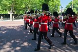 Royal Foot Guards Band Marching along The Mall, Westminster