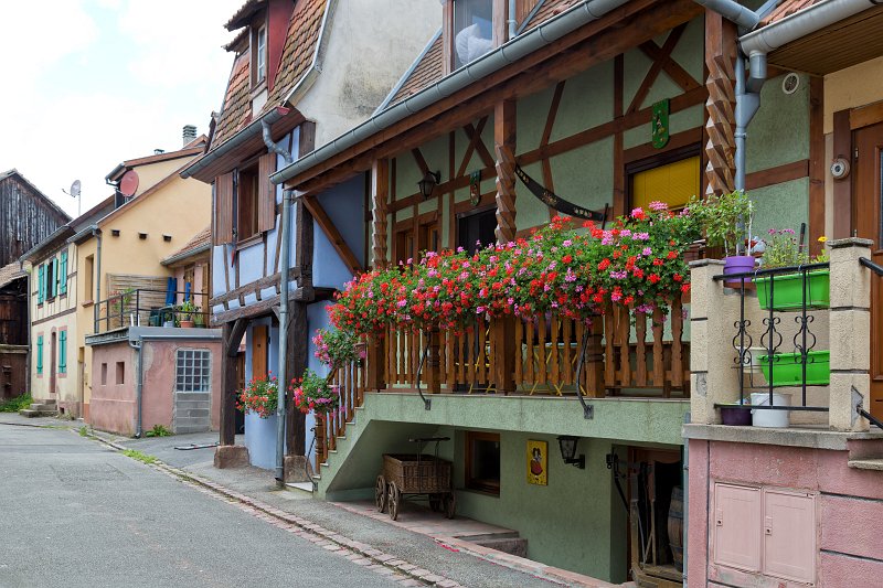  Balustrade Decorated with Flowers, Bergheim, Alsace, France | Bergheim - Alsace, France (IMG_3316.jpg)