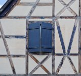 Blue Window, Bergheim, Alsace, France