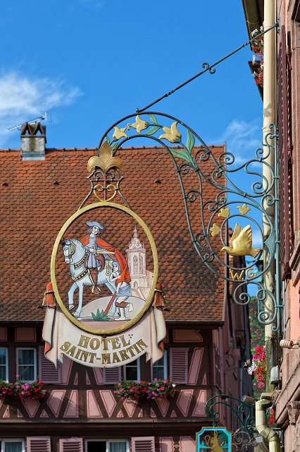 Sign of Hotel Saint Martin, Colmar, Alsace, France | Colmar Old Town - Alsace, France (IMG_2530.jpg)