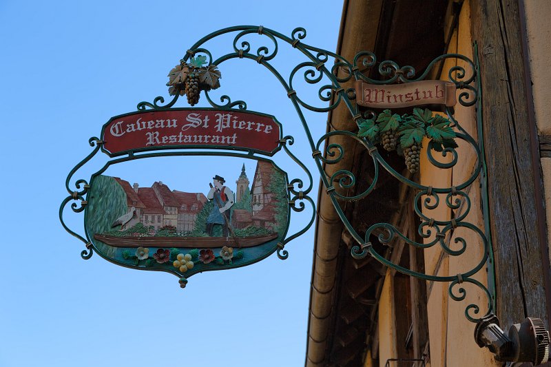 Sign of a Restaurant, Colmar, Alsace, France | Colmar Old Town - Alsace, France (IMG_2625.jpg)
