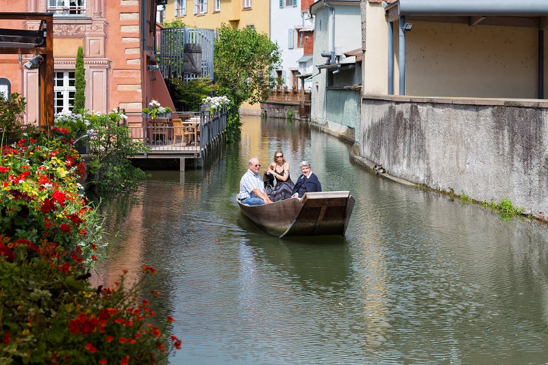 Flat-Bottomed Boat in the Canal, Colmar, Alsace, France | Colmar Old Town - Alsace, France (IMG_2669.jpg)