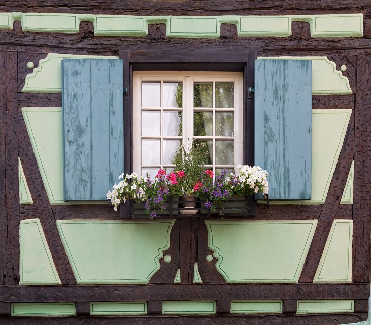 Window and Colorful Flowers, Colmar, Alsace, France | Colmar Old Town - Alsace, France (IMG_2711.jpg)