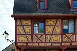 Windows and Decorated Wall, Colmar, Alsace, France