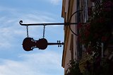 Silhouette of a Sign, Colmar, Alsace, France