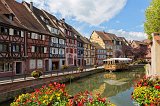 Colorful Buildings in the Fishmongers' District, Colmar, Alsace, France