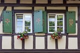 Decorated Windows, Colmar, Alsace, France