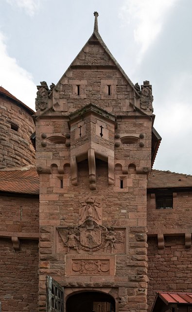 Main Gate with Armorial of Wilhelm II, Haut-Koenigsbourg Castle, Alsace, France | Haut-Koenigsbourg Castle - Alsace, France (IMG_2998.jpg)