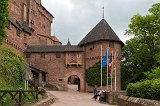 Entrance to Haut-Koenigsbourg Castle, Orschwiller, Alsace, France