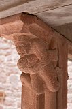 Decorated Pillar, Haut-Koenigsbourg Castle, Orschwiller, Alsace, France