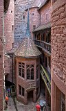 Polygonal Staircase Leading to the Dwellings, Haut-Koenigsbourg Castle