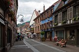 Eating Ice Cream at the Main Street, Ribeauvillé, Alsace, France