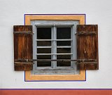 Painted Window, Glentleiten Open Air Museum, Großweil, Germany