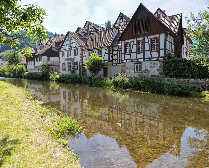 Houses and their Reflections, Schiltach, Baden-Württemberg, Germany | Schiltach - Baden-Württemberg, Germany (IMG_5979_80.jpg)
