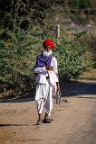 A Cattle Herder Wearing Traditional Clothing, Jawai, Rajasthan (India)