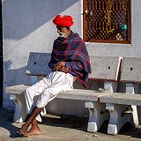 A Rabari Man Wearing Traditional Clothes